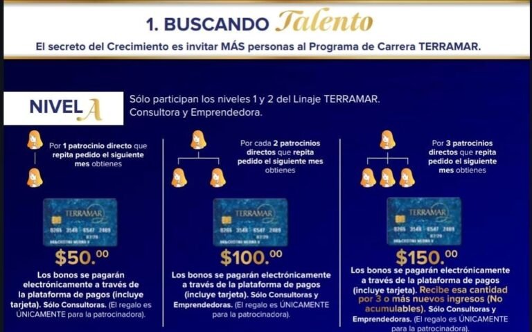 Bono por 1 a 3 patrocinios